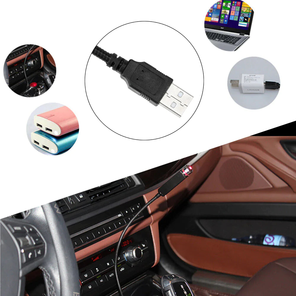 Enchanting LED Star Night Light Projector for Cars - Transform Your Ride with a Galaxy Atmosphere!