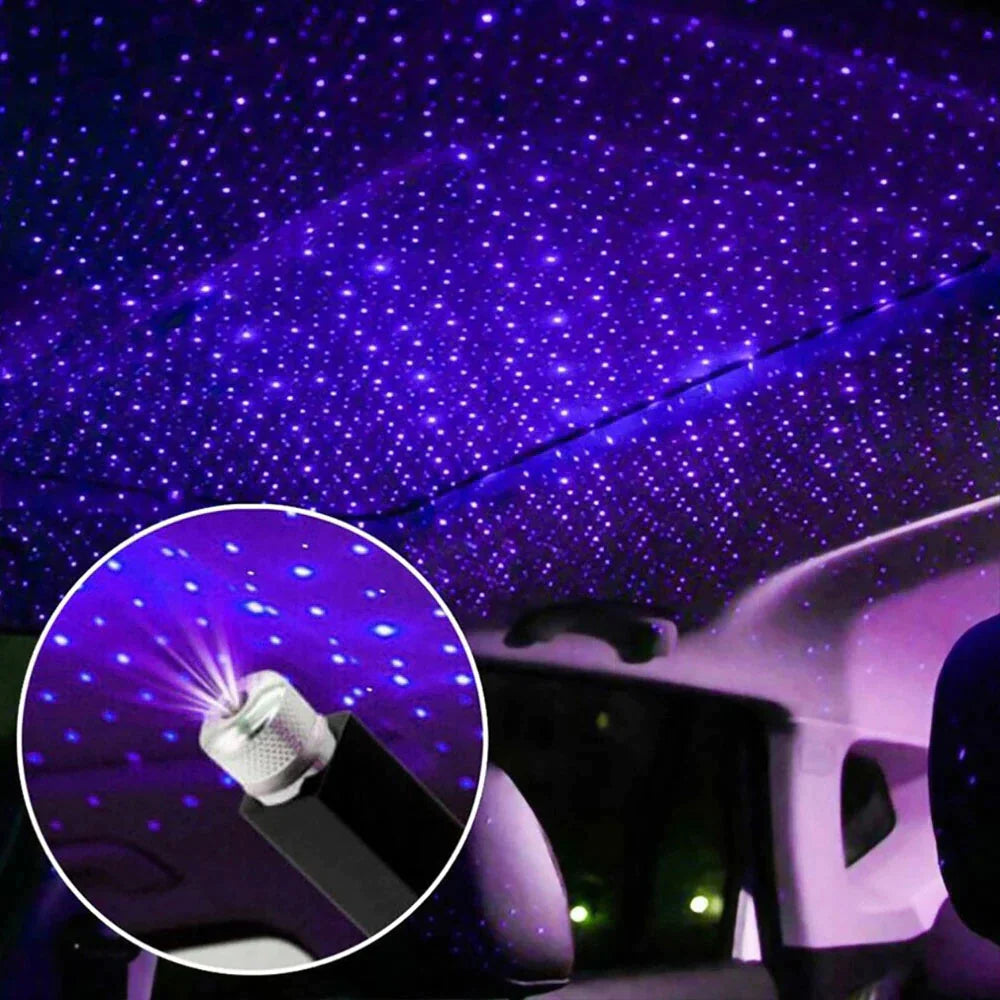 Enchanting LED Star Night Light Projector for Cars - Transform Your Ride with a Galaxy Atmosphere!