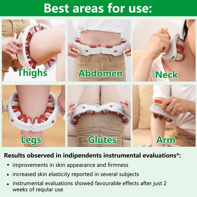 Soulyis Cellulite Manual Push-Pull Roller - Deep Tissue Pain Relief, Body Sculpting, Anti-Inflammation and Fast Recovery, Pilates Equipment & Yoga Gear & Massage & Fitness & Holiday Gifts