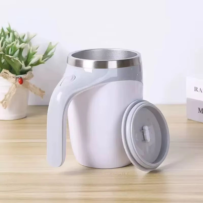 Lazy Coffee Stirring Cup Auto Stirring Cup Magnetic Rotating Electric Milk Cup Mark Cup 304 Stainless Steel