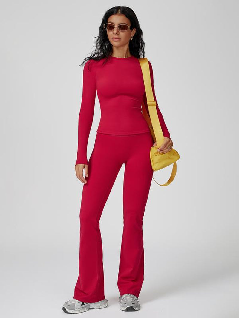 Women'S Sporty Tracksuit Set, Yoga Tracksuit Set, Casual Two-Piece, Comfortable Athletic Wear, Ideal for Gym & Daily Activities