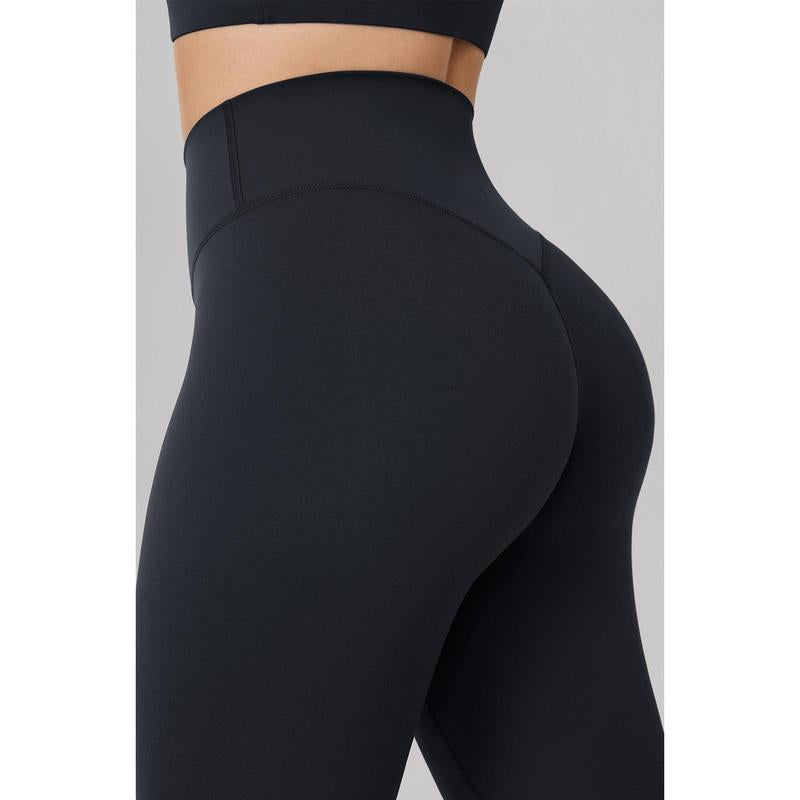 Hugcurve No Front Seam High Waisted Workout Leggings for Women Buttery Soft Yoga Pants Gym Athletic Tights - 25''