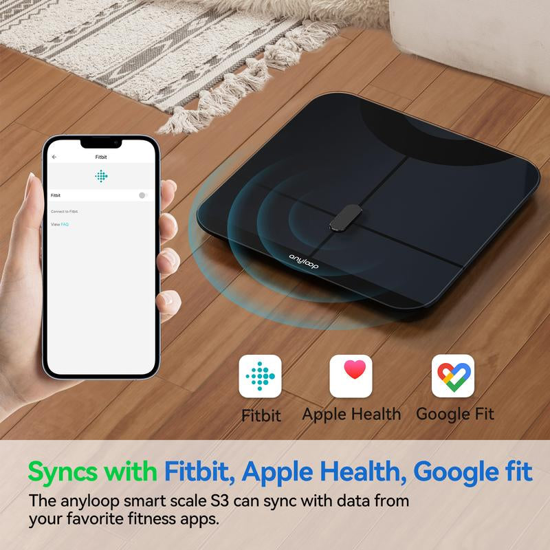 Smart Bathroom Scale for Body Weight and Fat Percentage, Digital Scale with BMI, Body Fat, Muscle Mass 13-Measurement, Body Weight Scale Data Sync with APP, Trend Tracking Weight Watchers Scale 400Lb, Healthcare Weight Scale