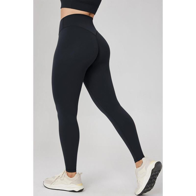 Hugcurve No Front Seam High Waisted Workout Leggings for Women Buttery Soft Yoga Pants Gym Athletic Tights - 25''