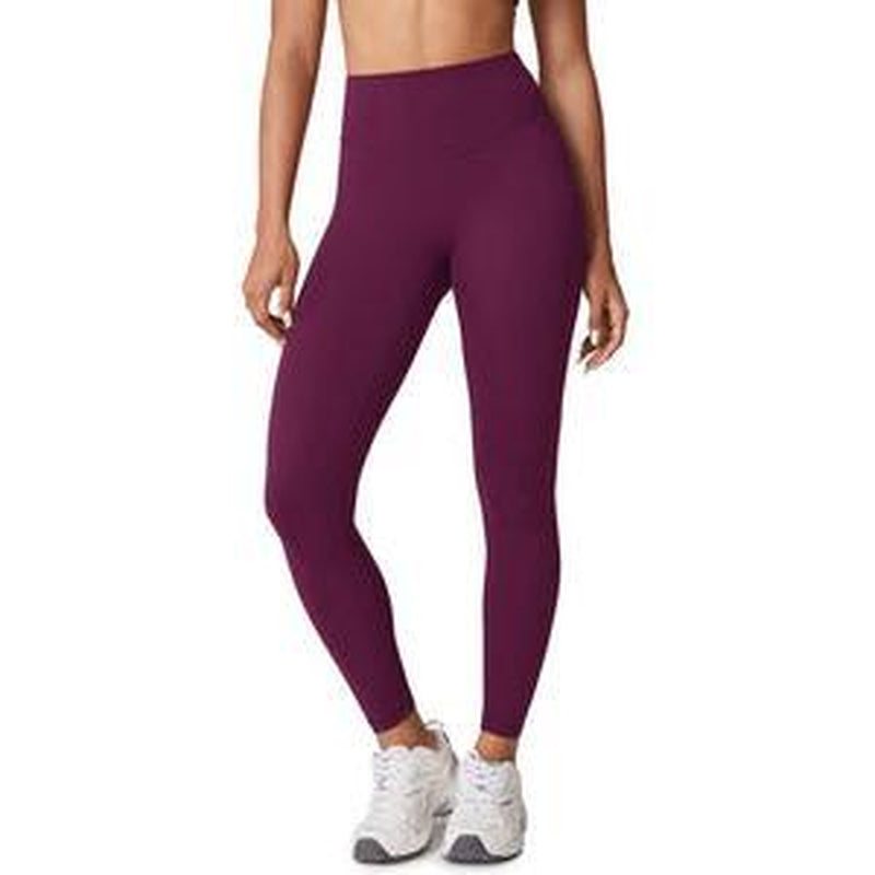 Hugcurve No Front Seam High Waisted Workout Leggings for Women Buttery Soft Yoga Pants Gym Athletic Tights - 25''