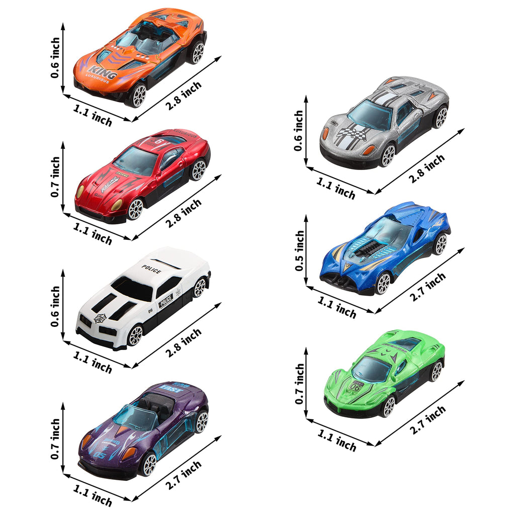 28 Packs Valentines Day Cards with Die-Cast Racing Cars Vehicle for Kids Boys, Valentines School Class Gifts, Valentine Exchange Cards Party Favors for Boys Girls