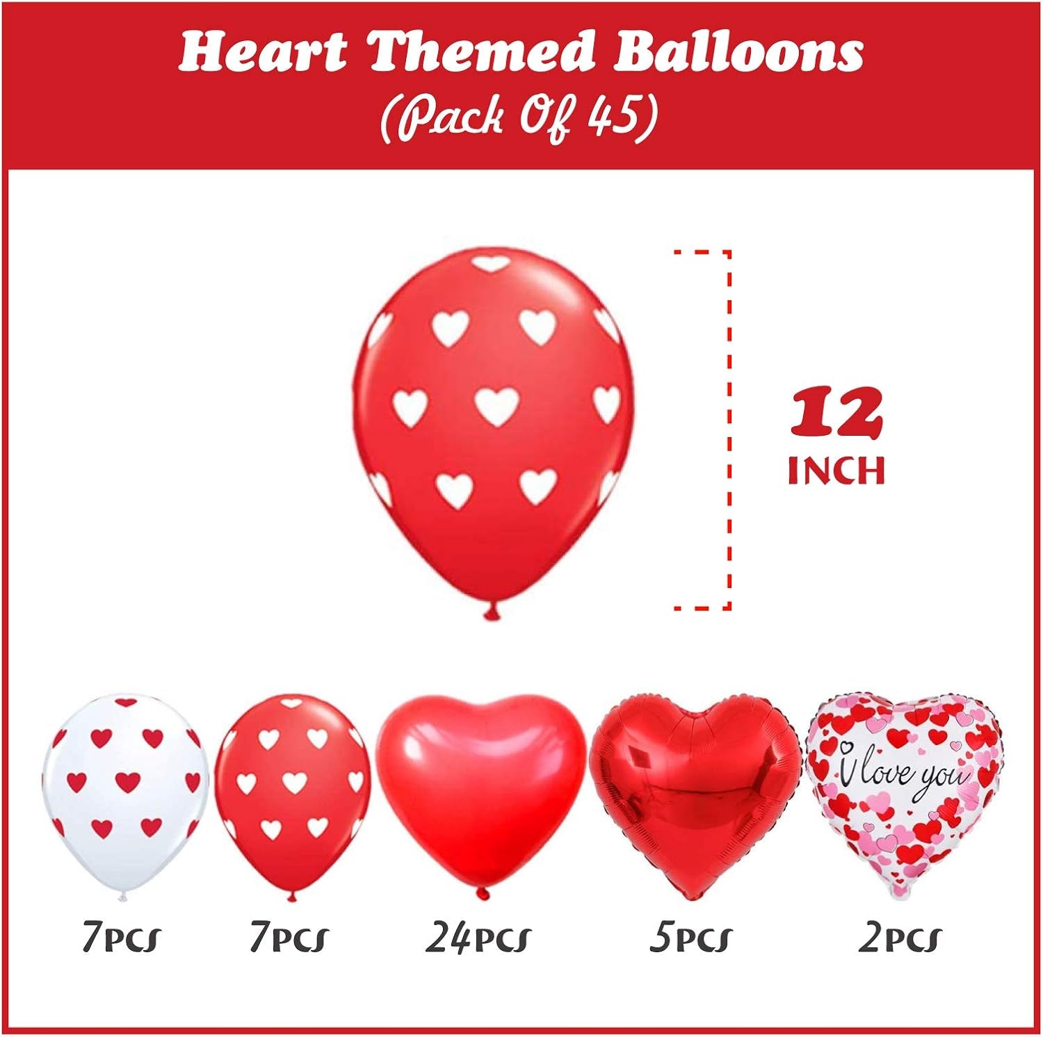 I Love You Balloons with Couple Teddy Balloon Kit,  Heart Balloons Kit with 1000 Red Rose Petals Wedding Flower Decoration, Valentine Decorations Party Supplies Kit