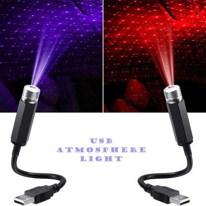 Enchanting LED Star Night Light Projector for Cars - Transform Your Ride with a Galaxy Atmosphere!