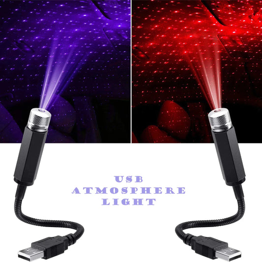 Enchanting LED Star Night Light Projector for Cars - Transform Your Ride with a Galaxy Atmosphere!