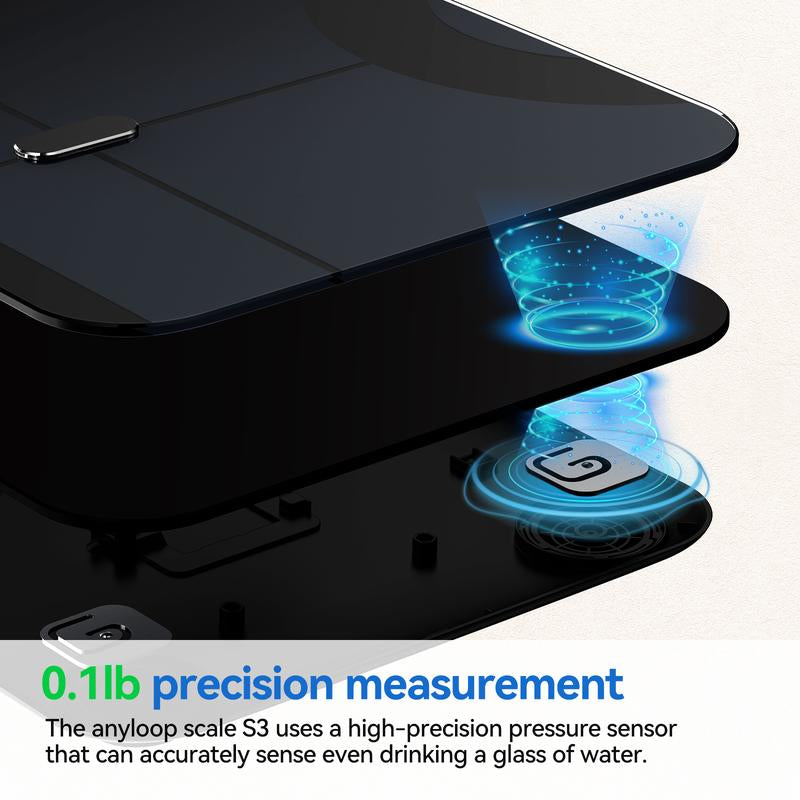 Smart Bathroom Scale for Body Weight and Fat Percentage, Digital Scale with BMI, Body Fat, Muscle Mass 13-Measurement, Body Weight Scale Data Sync with APP, Trend Tracking Weight Watchers Scale 400Lb, Healthcare Weight Scale