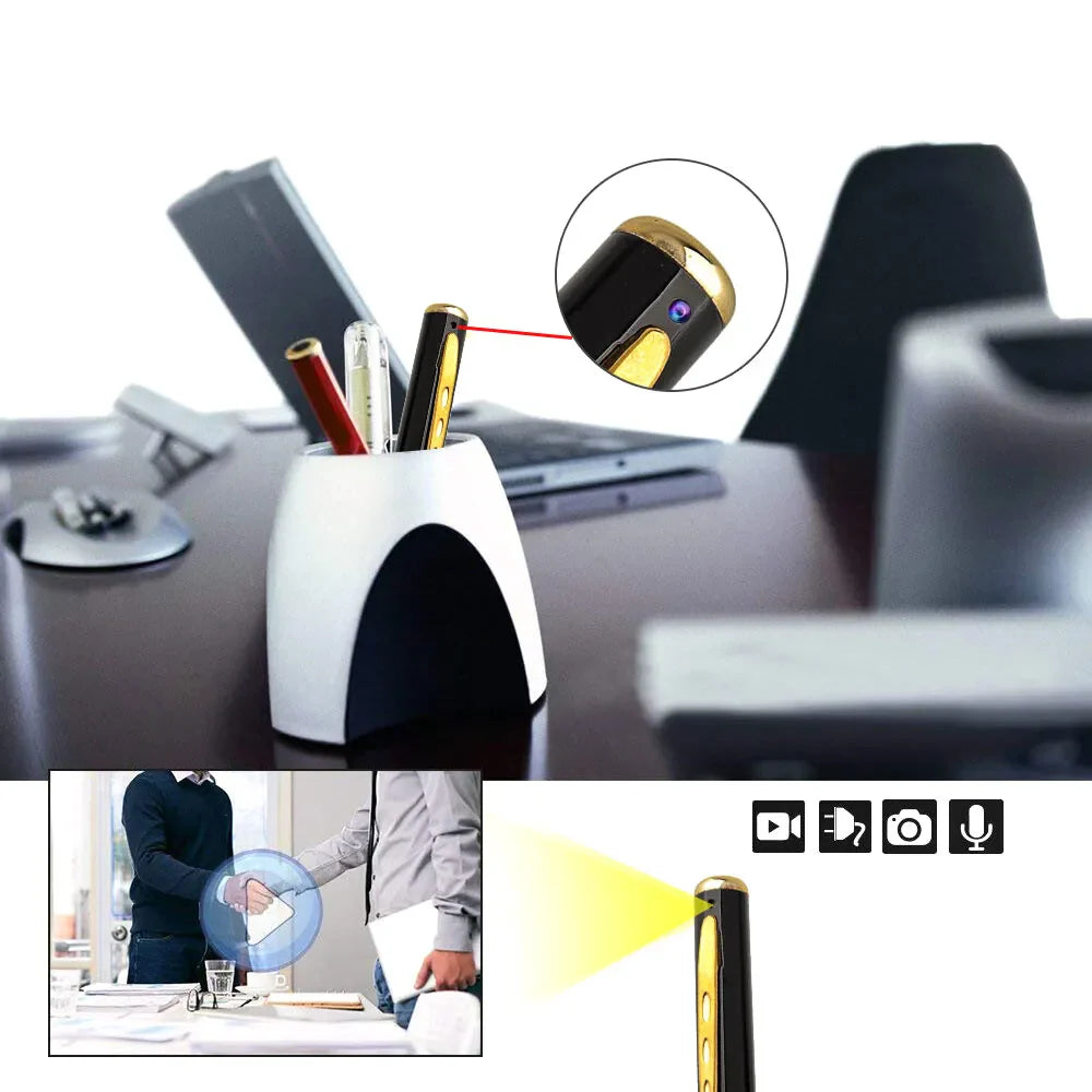 Mini Hidden Pen Camera - 1080P HD Pocket Audio Video Recorder for Ultimate Security