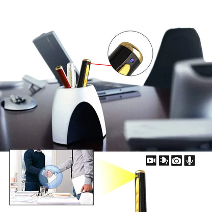 Mini Hidden Pen Camera - 1080P HD Pocket Audio Video Recorder for Ultimate Security