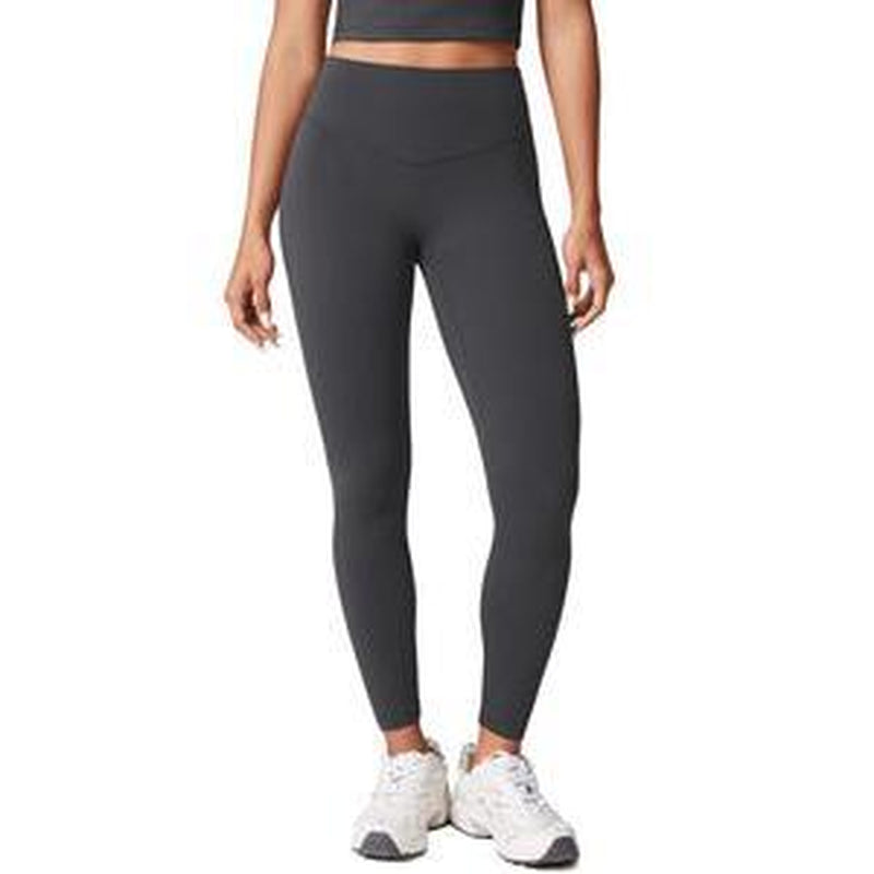 Hugcurve No Front Seam High Waisted Workout Leggings for Women Buttery Soft Yoga Pants Gym Athletic Tights - 25''