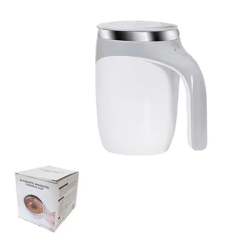 Lazy Coffee Stirring Cup Auto Stirring Cup Magnetic Rotating Electric Milk Cup Mark Cup 304 Stainless Steel