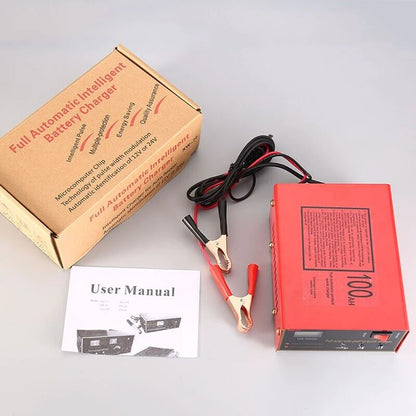 High-Performance 12V/24V 10A Maintenance-Free Battery Charger for Electric Cars - 140W Output