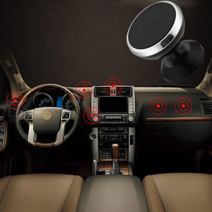 Universal 360° Magnetic Car Dash Mount for Phones & Tablets - Secure & Convenient Holder