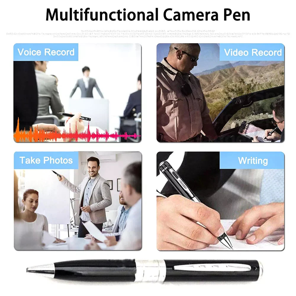 Mini Hidden Pen Camera - 1080P HD Pocket Audio Video Recorder for Ultimate Security