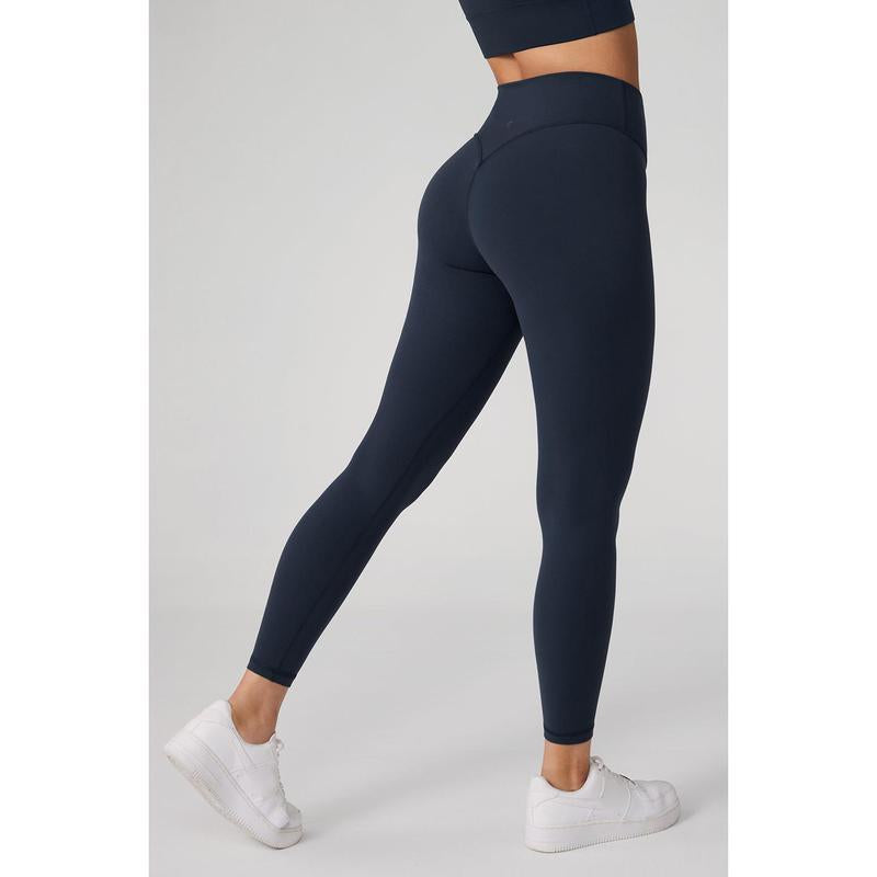 Hugcurve No Front Seam High Waisted Workout Leggings for Women Buttery Soft Yoga Pants Gym Athletic Tights - 25''